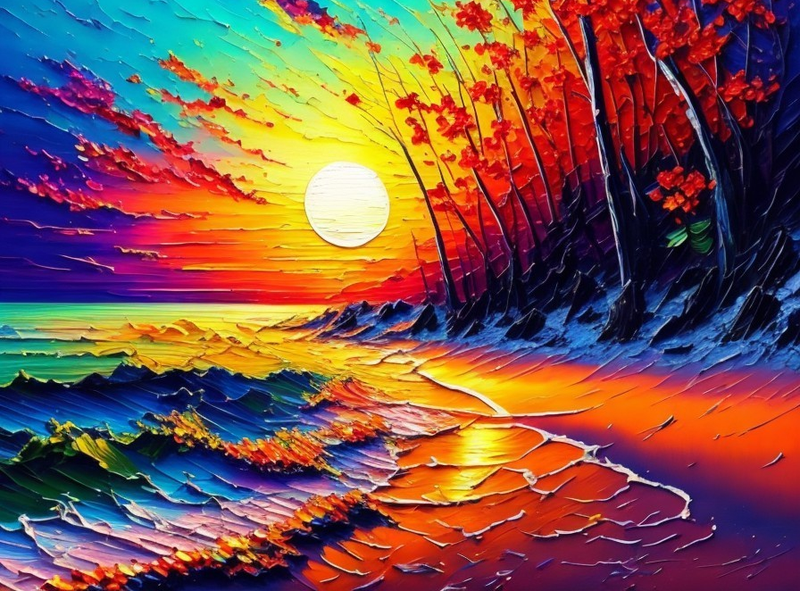 Canvas cm Home Decor Wall Art - Heat Wave