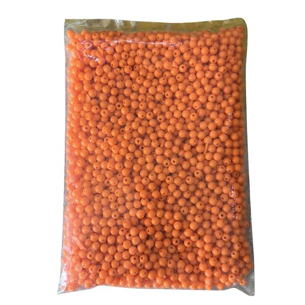 Orange Small Plastic beads 250g For Making Jewelry