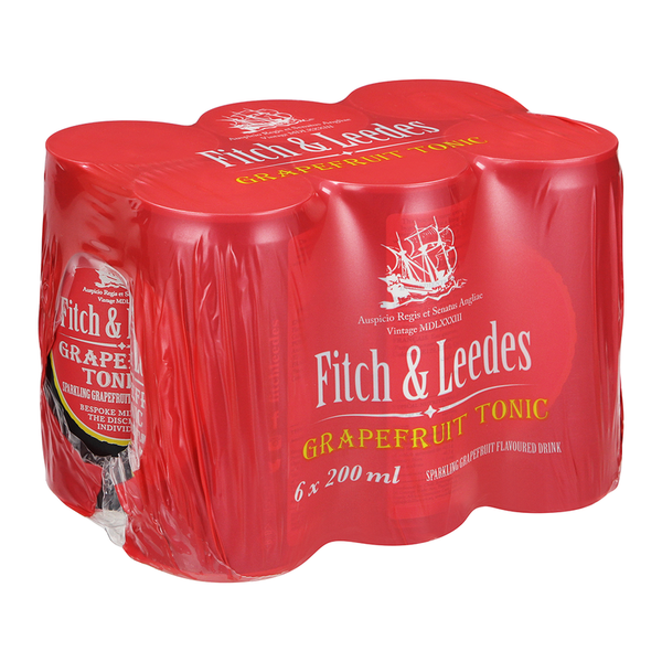 Fitch &amp; Leedes Grapefruit Tonic - 6 x 200ml