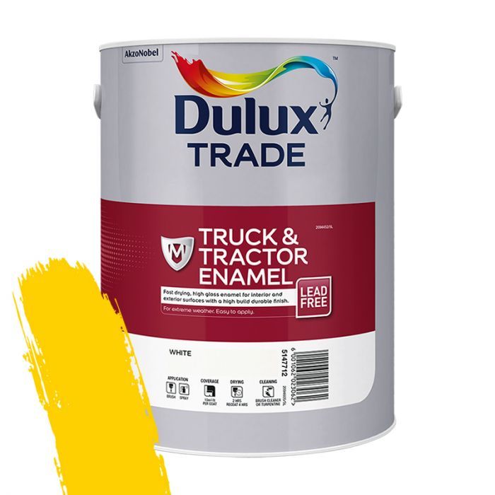 Dulux Trade Truck & Tractor Caterpillar Yellow 5L Shop Today. Get