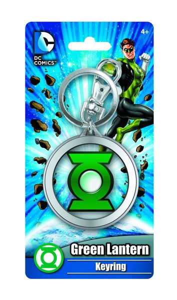 Green Lantern Symbol Colored Pewter Keyring