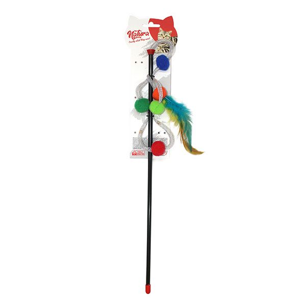 Natura Shiny Cord Ball Cat Fishing Rod Toy