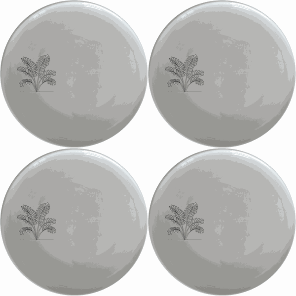 Maximalism Cycads Dinner Plate Set of 4 - Range 4
