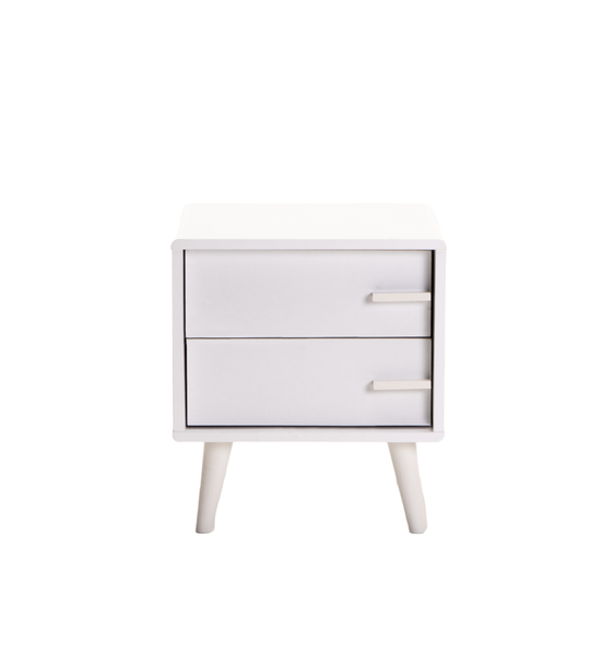Zaire 2 Drawer Pedestal - White