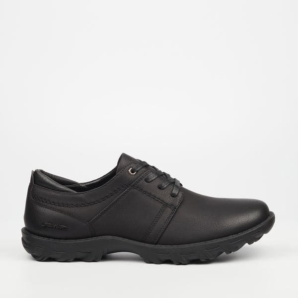 Men's Black Nubuck Pu Plain Casual image