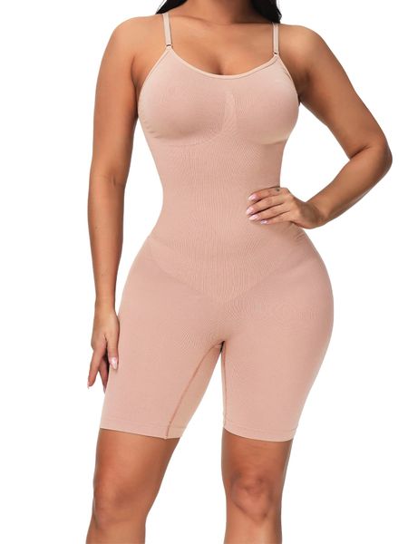 Light Brown/Nude Nylon Body Shapewear