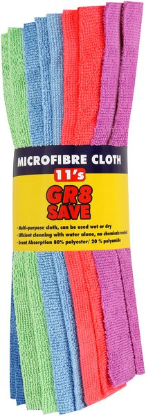 Cloths - Microfiber 11 Pack Assorted