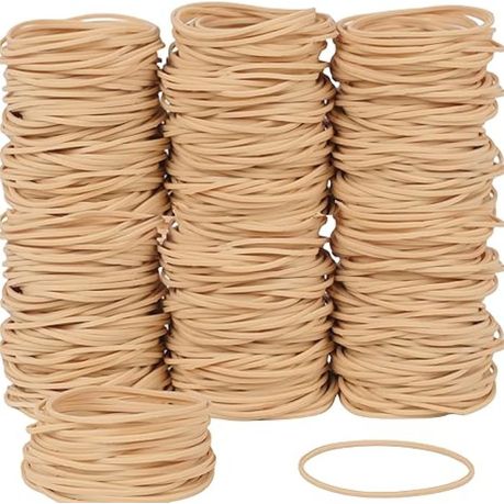 Size 19 Beige Rubber Bands - 100g Pack | Flexible & Long-Lasting Image