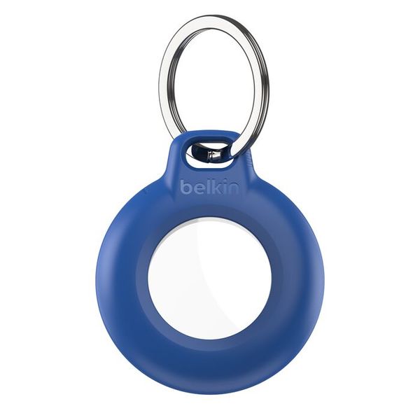 Belkin Waterproof Apple AirTag Secure Holder with Key Ring, Durable Scratch-Resistant AirTag Case, Protective AirTag Keychain Accessory for Keys,