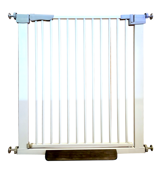 Safe Metal Expandable Gate with Narrow Bar - Pet and Baby Safety Door