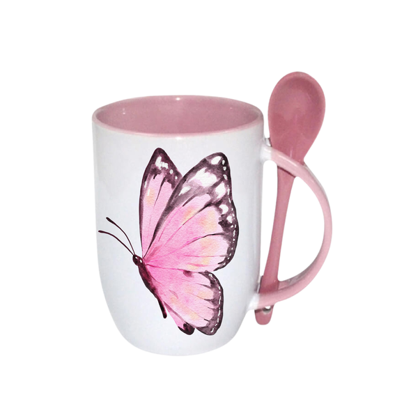 black Butterfly Printed Coffee Mug