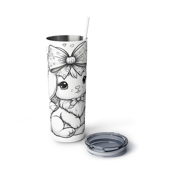 Bunny 20oz Black &amp; White Tumbler