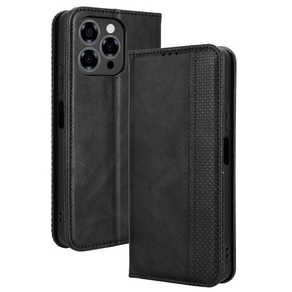 Magnetic Buckle Retro Patterned Leather Case For Doogee Note 58 Pro