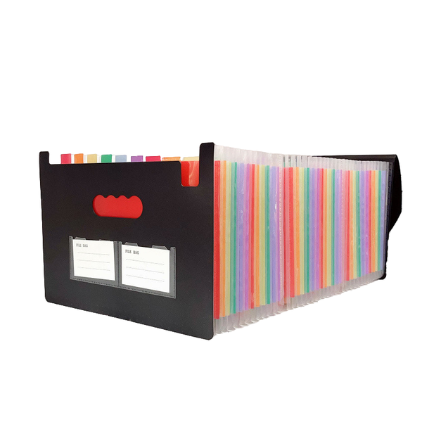 37 - Pocket A4 Expanding File Folder: Flip - Cover &amp; String Closure
