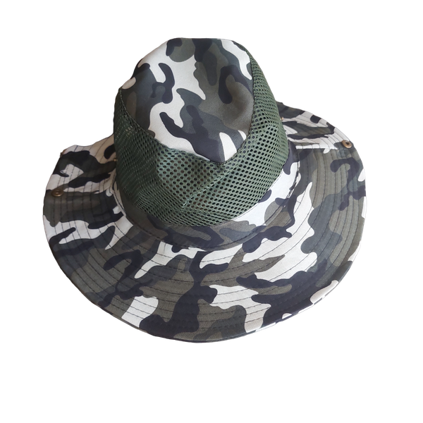 Boonie Hat with Breathable Mesh - Camo