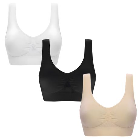 Women's Vest Bras Full-Coverage Wireless Bras Comfort Daily Bras - 3 Pieces, Shop Today. Get it Tomorrow!