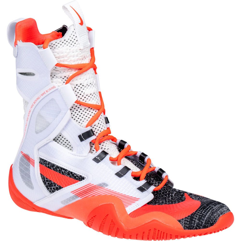 Nike Men's HyperKO 2 Boxing Shoes - White/Bright Crimson