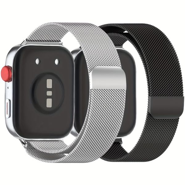 Set of 2 Milanese Magnetic Bands Compatible with Huawei Watch Fit 4/4 Pro/
