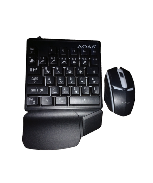 One - handed keyboard &amp; mouse gaming set