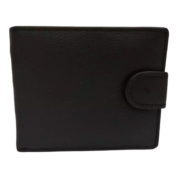 Men's Genuine Leather Bifold Wallet for 12 Cards