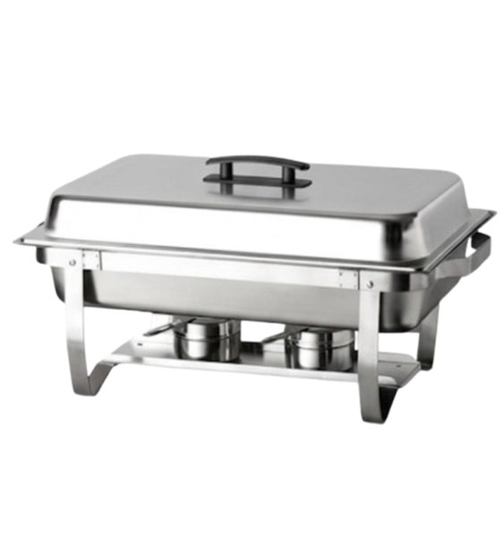 Rectangular Chafing Dish Silver Stainless Steel