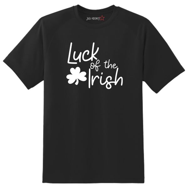 Just Kidding Kids "Luck of the Irish" Short Sleeve T-Shirt -Black