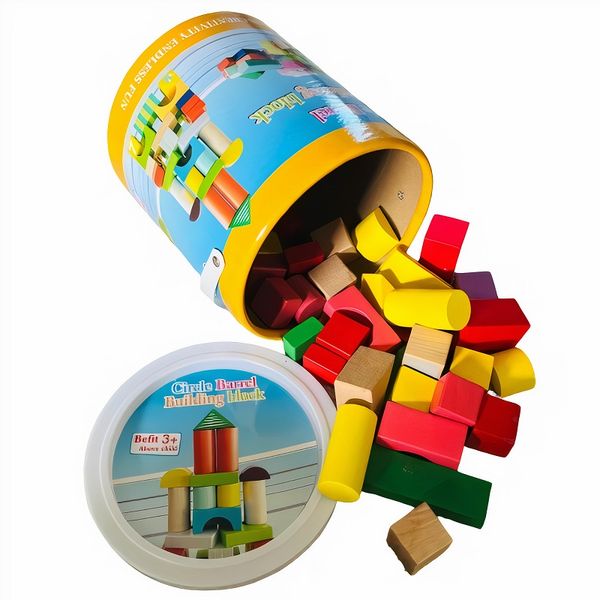 Wooden Building Block Set - 40 Piece