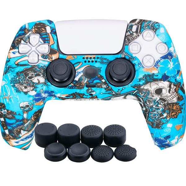 Silicone Case and Finger Grips for PS5 Controller