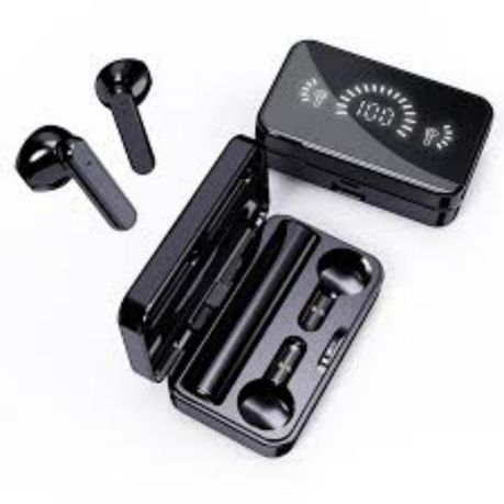 S20 TWS LED Powerbank Earphones Wireless Earbuds 2 in 1 800mah