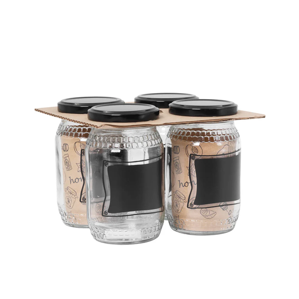 Glass Honey Jar - Set of 4