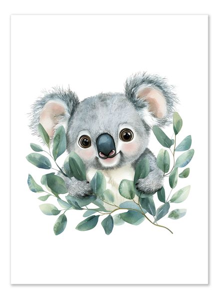 Koala Bear in Watercolour - Unframed Printed A3 Poster