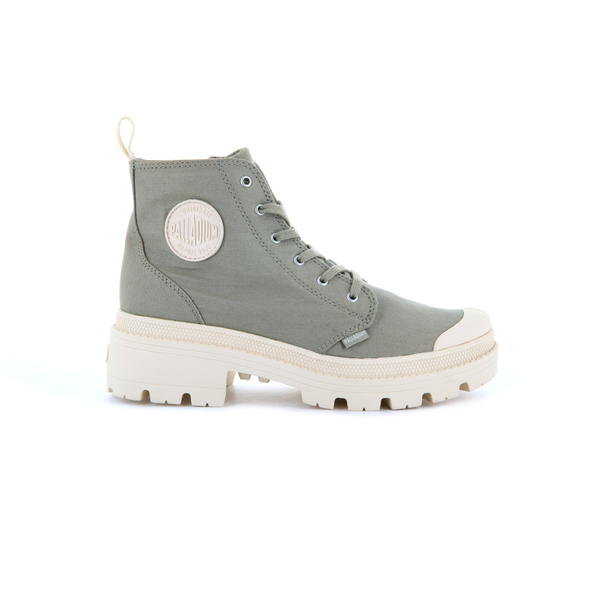 Palladium Pallabase Twill Woman's Dune Hi Tops
