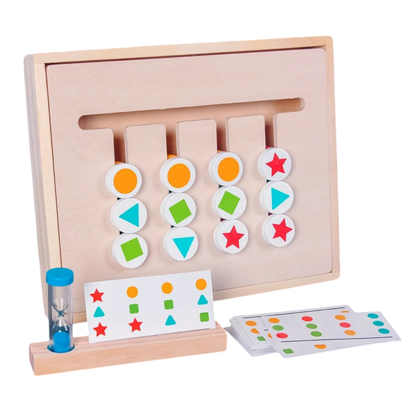 Montessori Wooden Colour &amp; Shape Puzzle, Educational Toy
