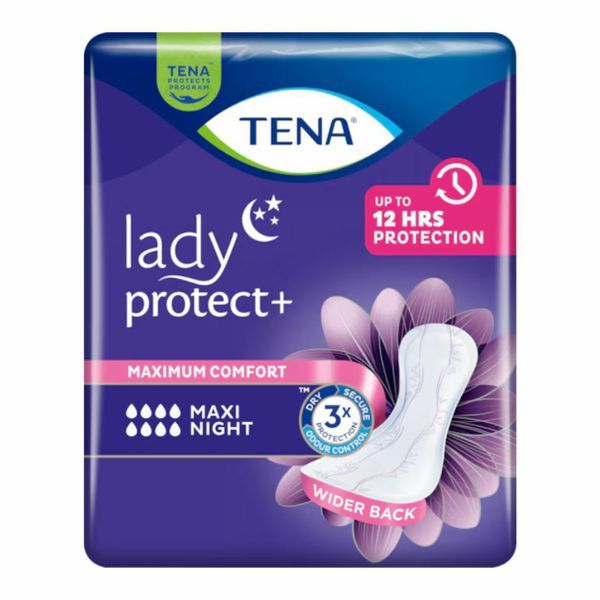 Tena Lady Maxi Night Pads Case - 48 Pads