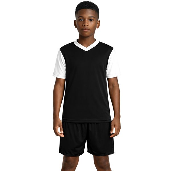Bufftee Junior Soccer Kit- Plain Football Team Kit for 14 Players Kids