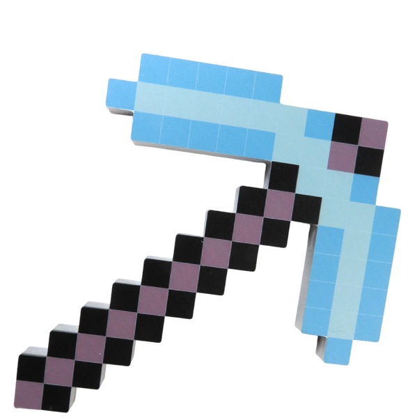 34cm Wooden Mine Diamond Pickaxe Toy Craft Set