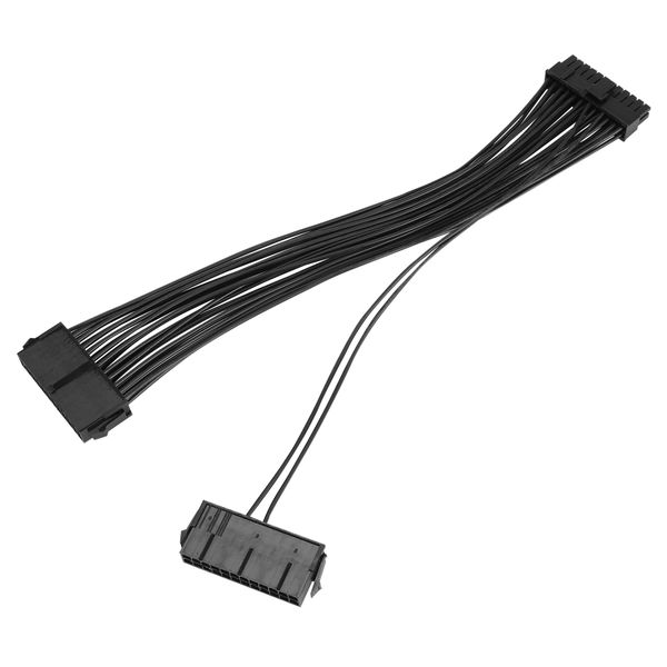 Power Supply Splitter, Dual 24-Pin Mining Adapter 12 Inch (30CM)
