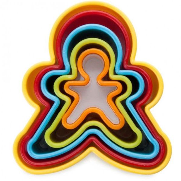 Ibili's 5pc Cookie Cutter Set in Ginger design