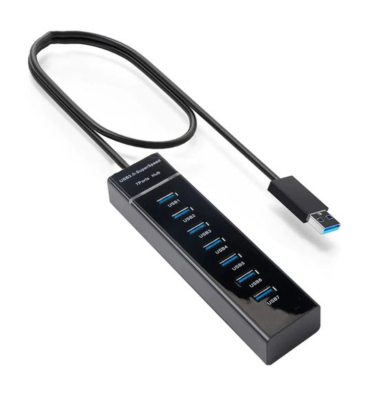 7 Ports Super Speed USB 3 Hub up to 5Gbit/s transfer