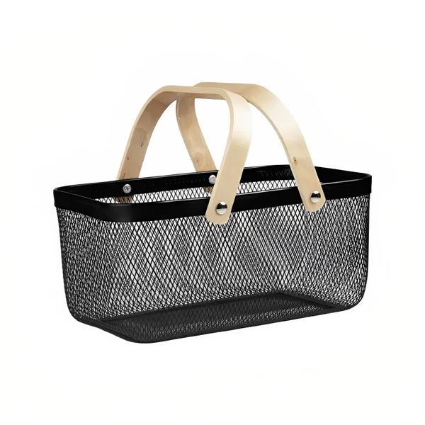 Ngat Household Storage Containers 8L Steel Metal Household Storage Basket