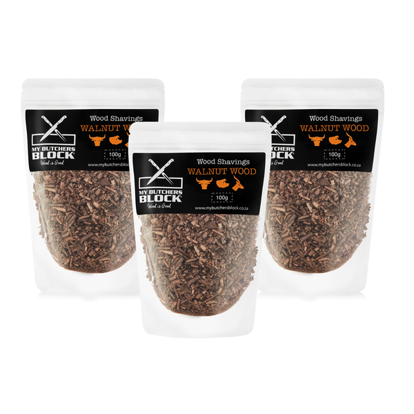 My Butchers Block - Smoke Shavings Walnut 3 Pack