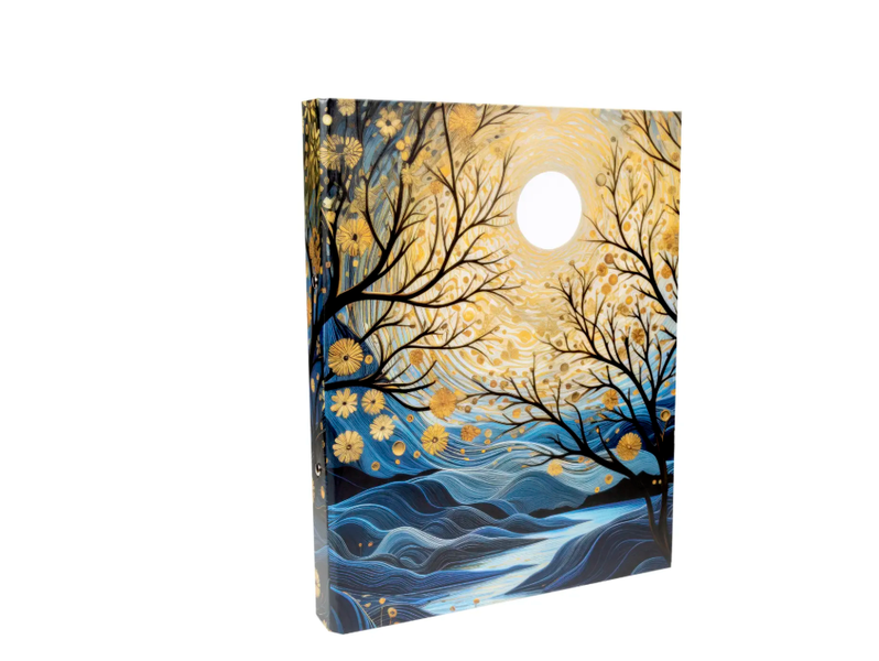 Kenzel A4 Designer Ring Binder - Drama-Moonlight x 2