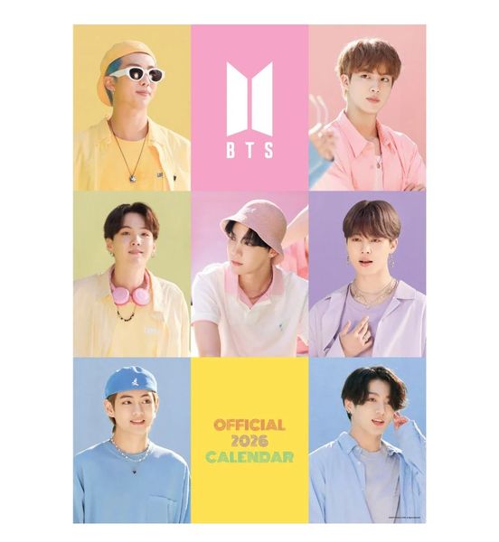 BTS 2026 A3 Wall Calendar