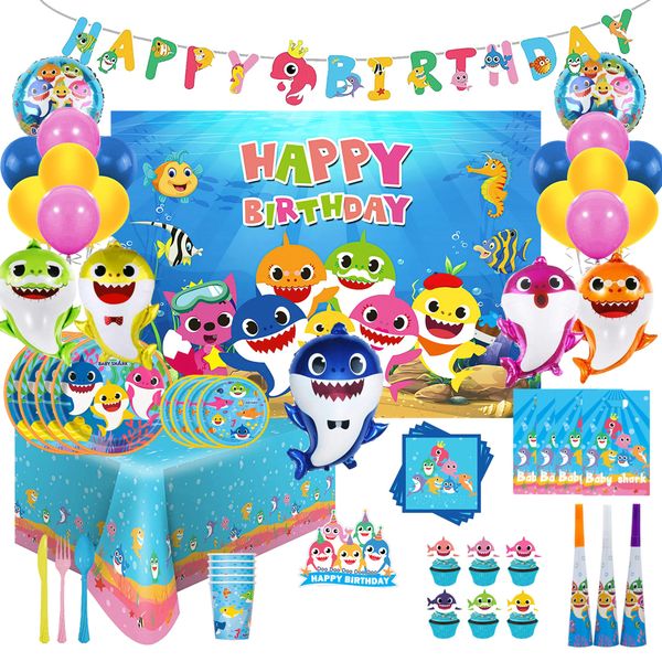 Baby Shark - Party Decorations - Party Supplies - 203-Piece