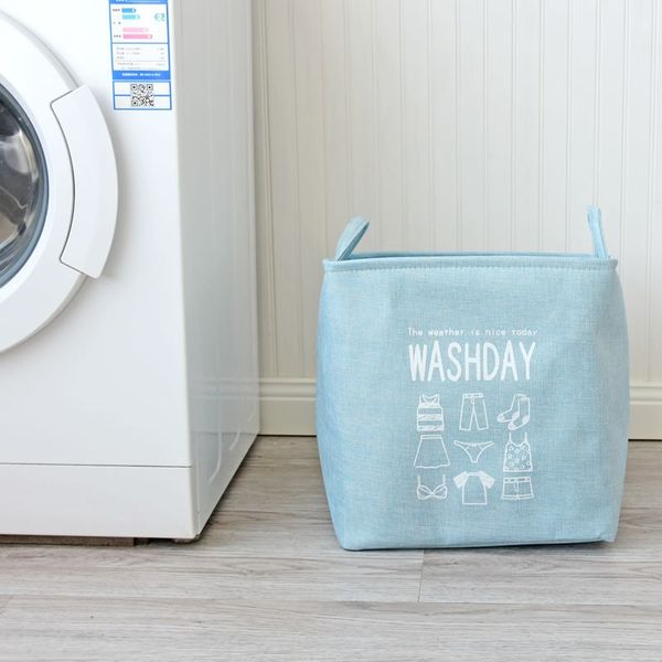 Washday Organizer storage basket Laundry foldable bag basket