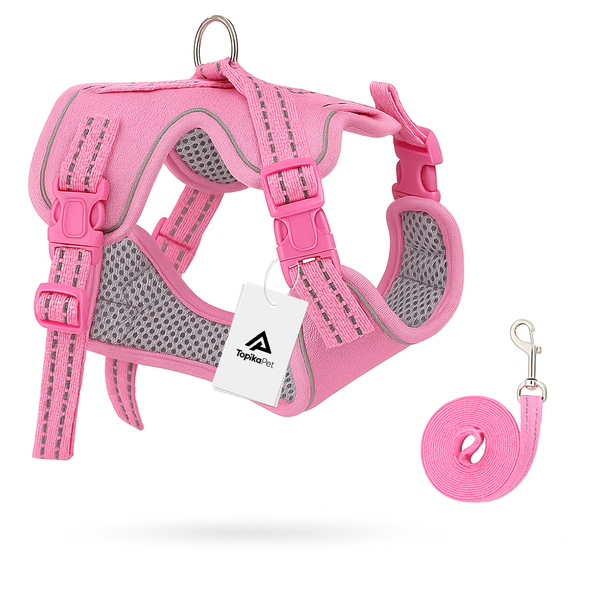 Topika Cat Harness Leash Set Adjustable Escape Proof Harness for Walking