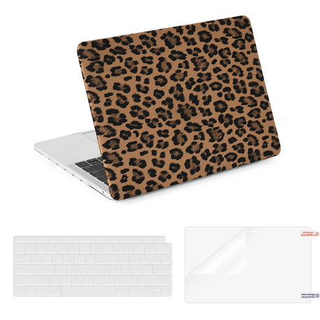 3Pcs Leopard Print Cover For MacBook Air 13" 2022-2024(Models A2681/A3113) Image