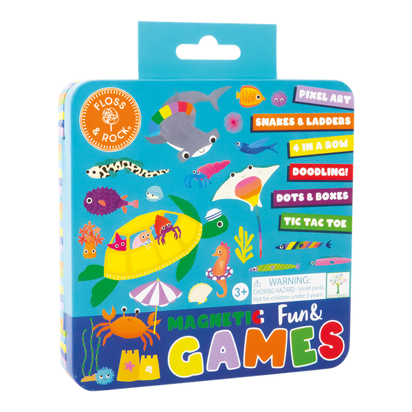 Floss &amp; Rock Magnet Fun and Games Tin - Ocean