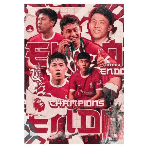 Wataru Endo Champion Poster - A1