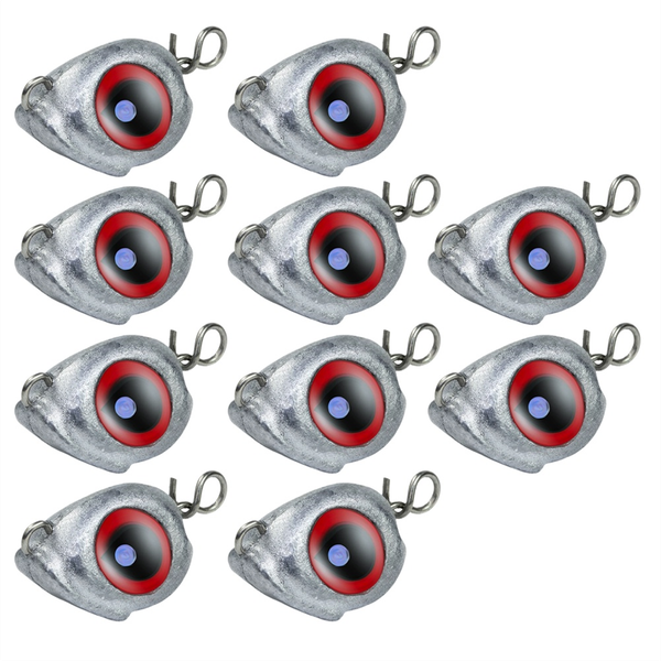 10Pcs Swing Jig Head For Soft Lure Fishing Easy Hook Combo, 10g